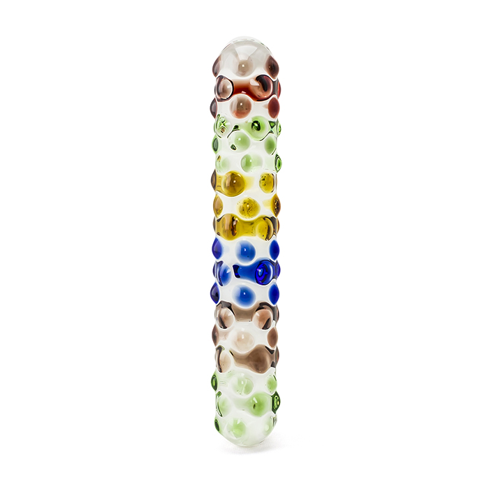 Rainbow Glass Dildo