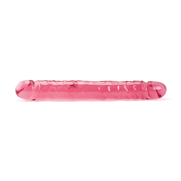 Crystal Jellies Double Dong - Pink 12 inch